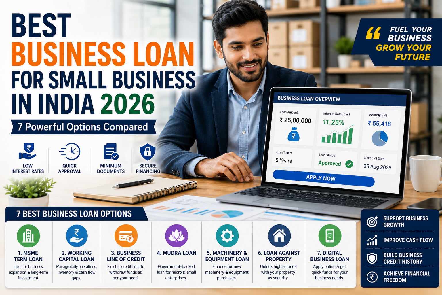 best business loan for small business in India
